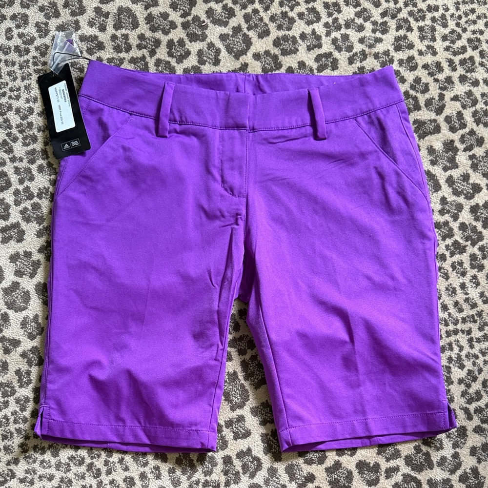 adidas Women's Purple Golf Shorts